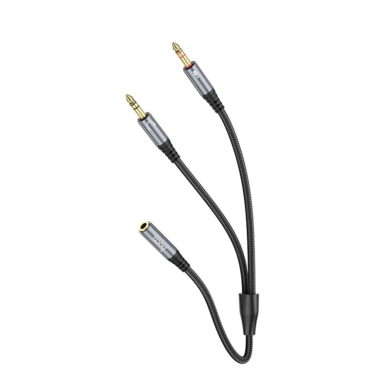 UPA21 2-in-1 3.5mm Audio Adapter Cable ‚ Female to Dual Male (Headset & Microphone Splitter) HOCO