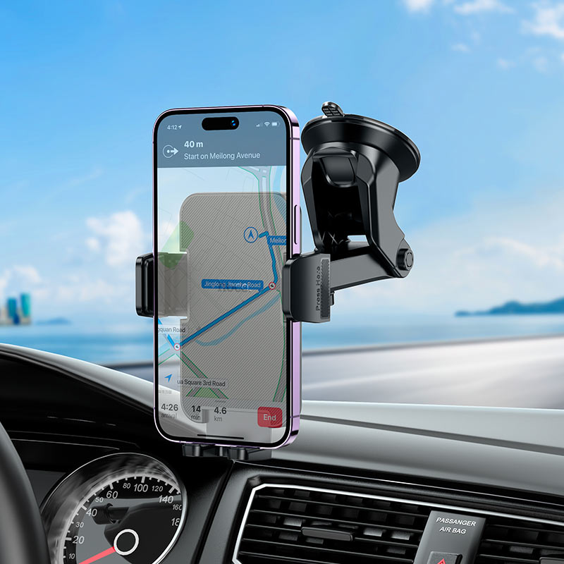 H37 Magnetic Mount WindShield Phone Holder Black Hoco