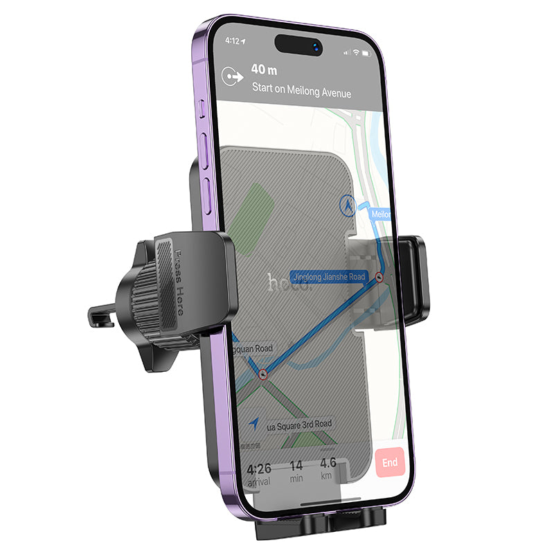 H36 Cheetah Car Phone Holder for Air Vent – 360° Rotation, Universal Fit, Anti-Slip Grip – HOCO