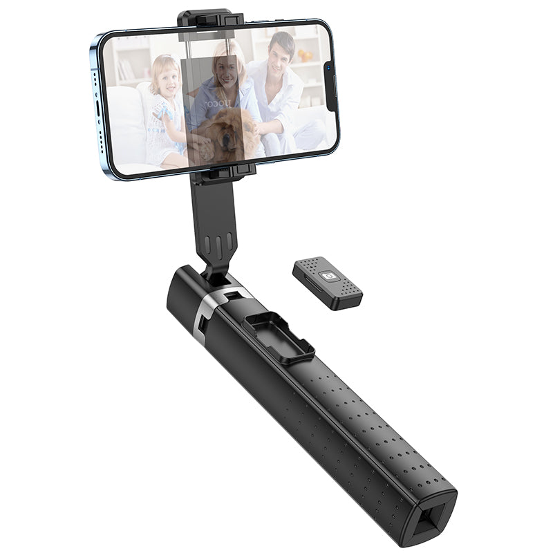 K18 Selfie Stick + Tripod Wireless Monopod for live broadcast Black Hoco