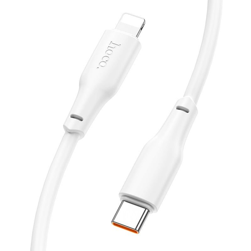 X93 Force PD 20W Type-C to Lightning Cable ‚2m, Fast Charging, White | Hoco