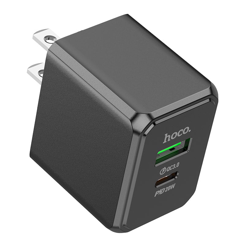 CS14 Smart dual 1 USB + 1 PD port + Type-C to Lightning Cable 20W Output Hoco