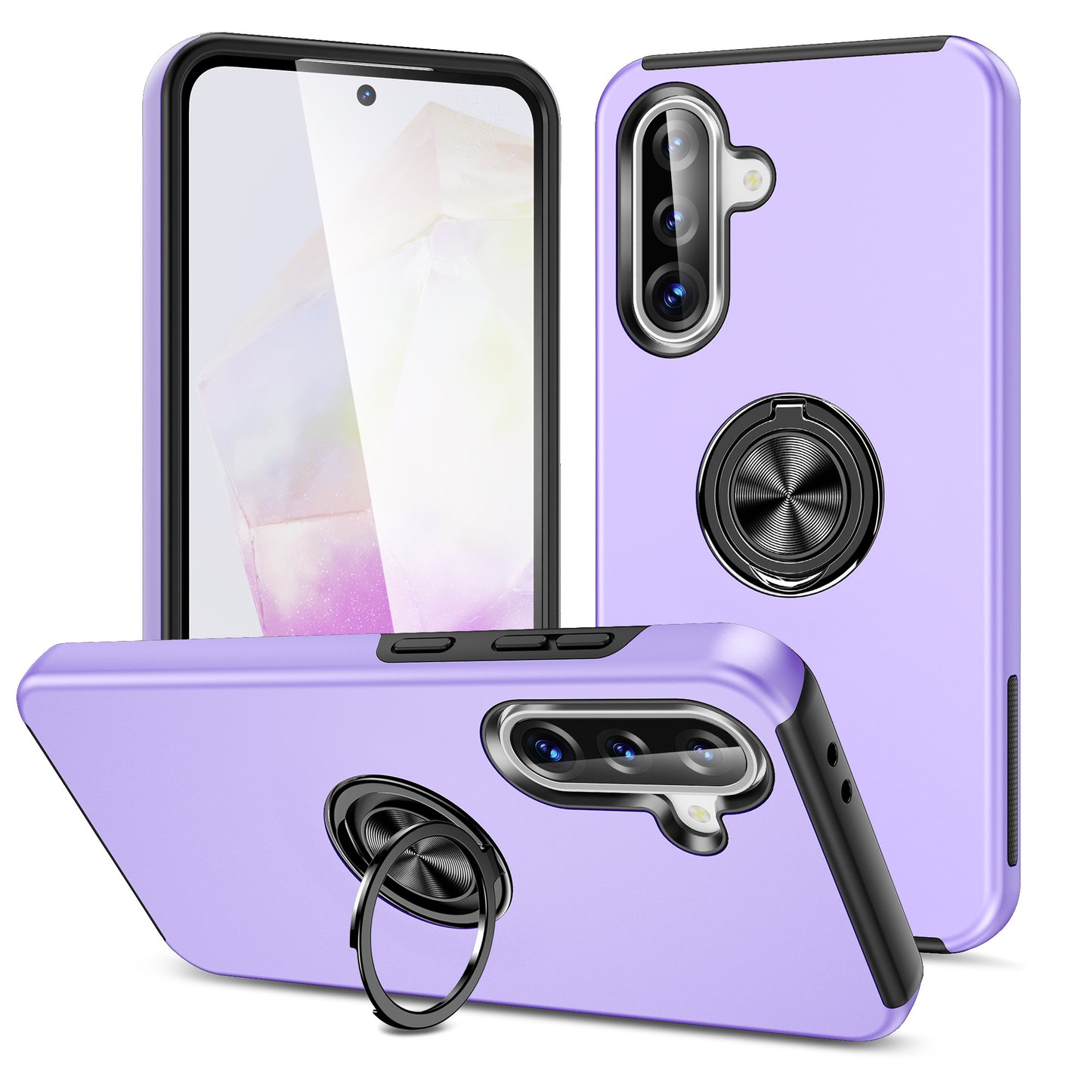 Light Purple Invisible Ring Case for Samsung A26