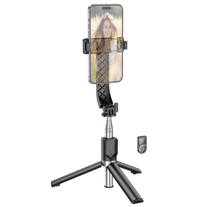 K20 Selfie Stick + Tripod Wireless Monopod Black Hoco