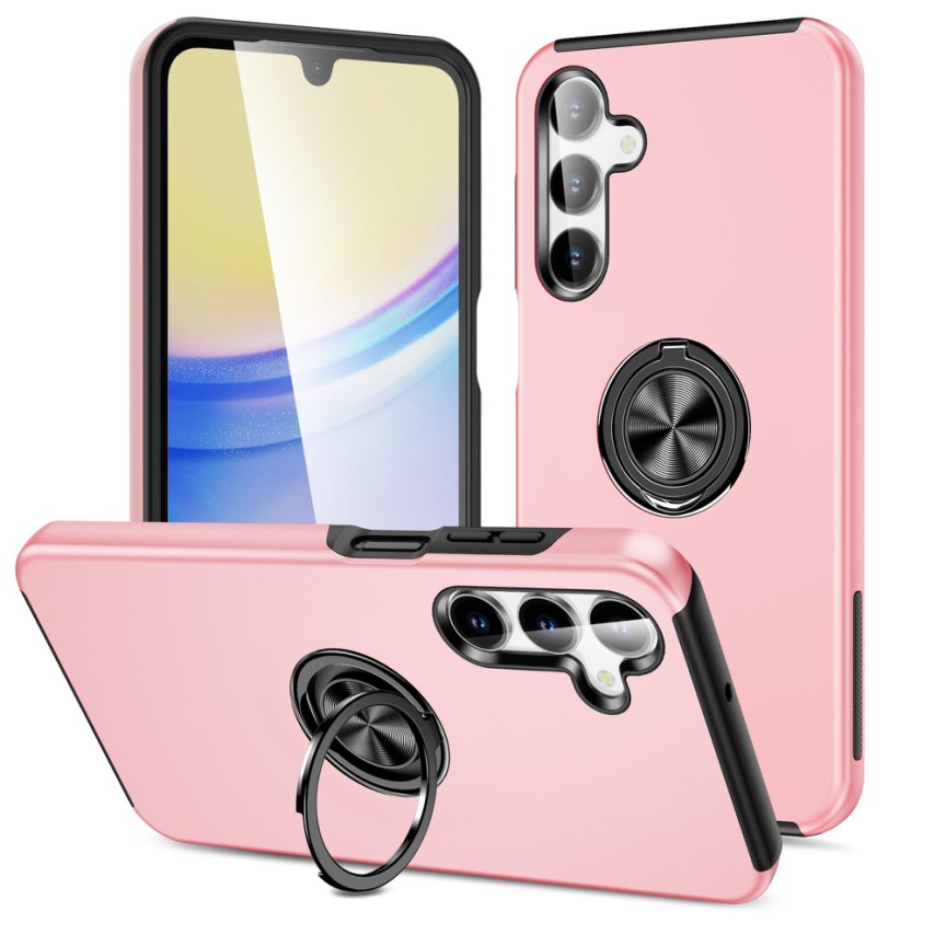 ROSE GOLD Invisible Ring Case for SAMSUNG A15
