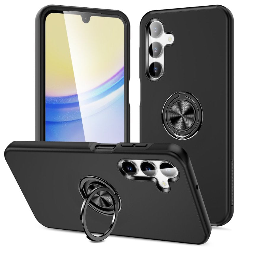 BLACK Invisible Ring Case for SAMSUNG A15
