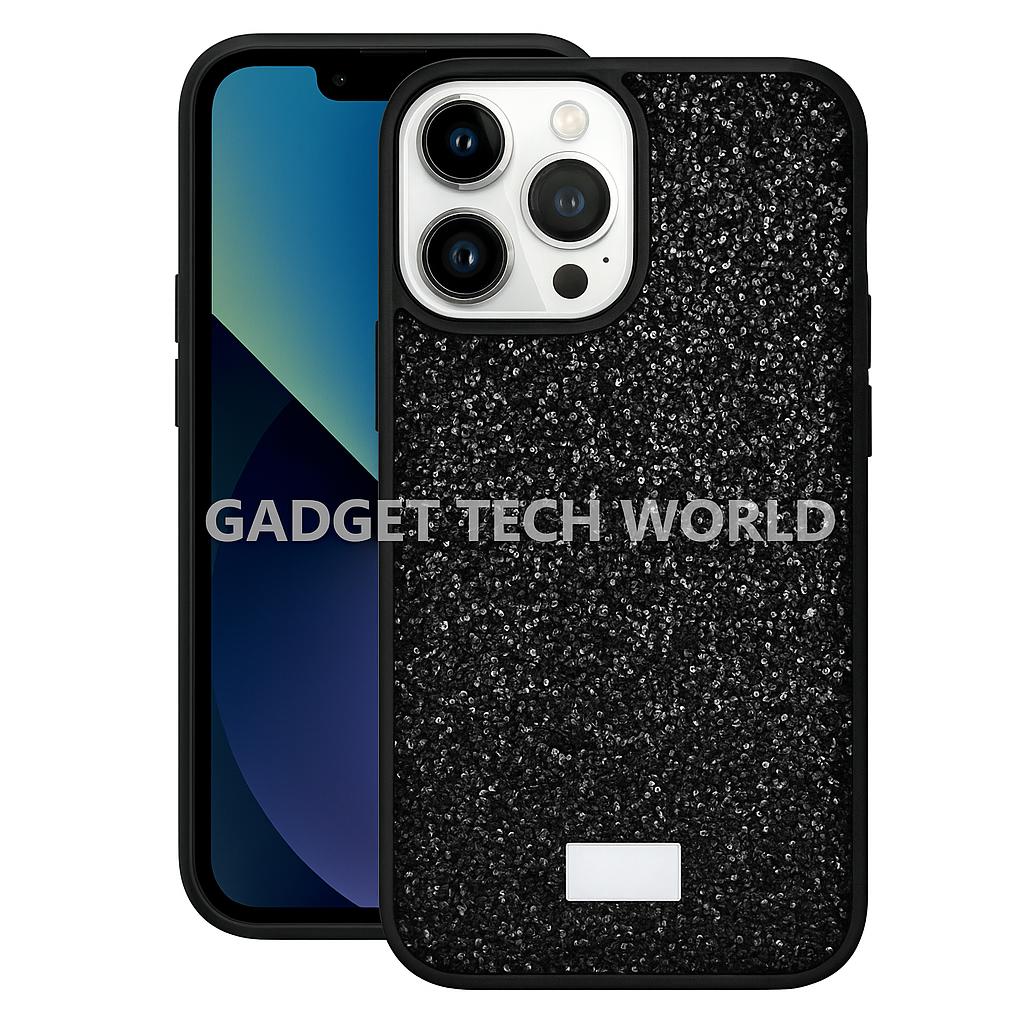 Black Luxury Rhinestone Case for Apple iPhone 14 Pro