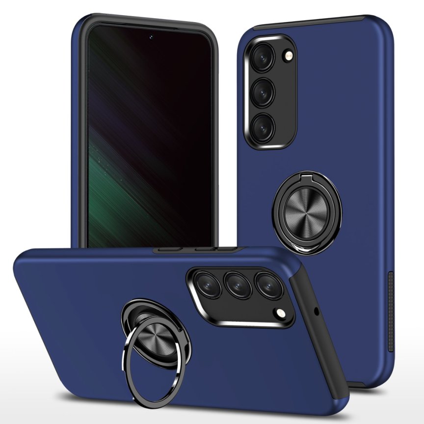 NAVY BLUE Invisible Ring Case for SAMSUNG S22