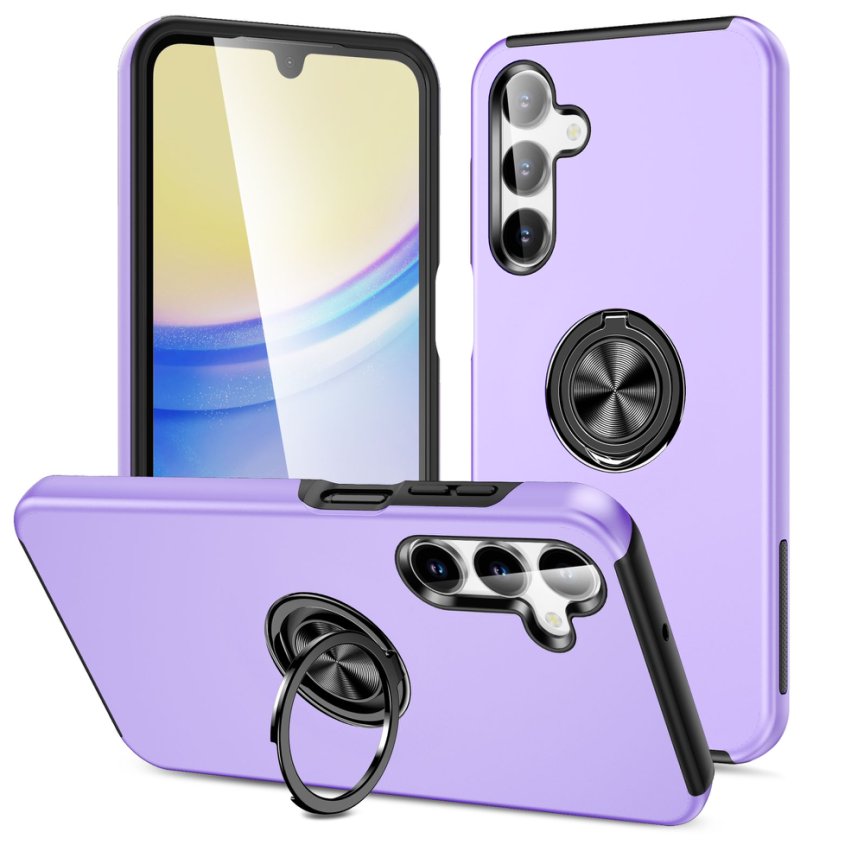 PURPLE Invisible Ring Case for SAMSUNG A15