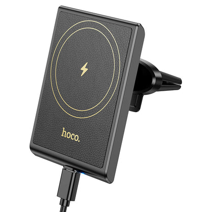 HW19 Magnetic Wireless Car Charger ‚ 15W Fast Charging Air Vent Mount HOCO