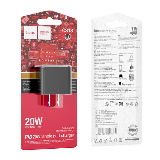 CS13 Smart 1 PD Port Adaptor 20W Output HOCO