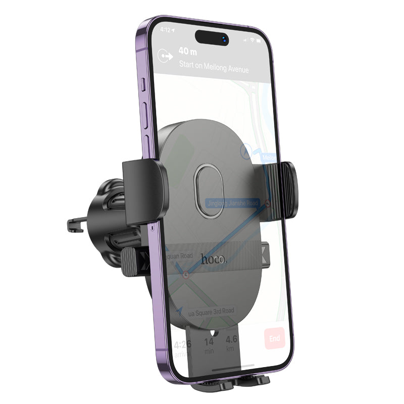 H18 Air Vent Mount Clip Phone Holder Black Hoco