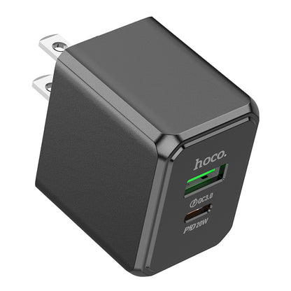 CS14 Smart dual 1 USB + 1 PD port + Type-C to Lightning Cable 20W Output Hoco
