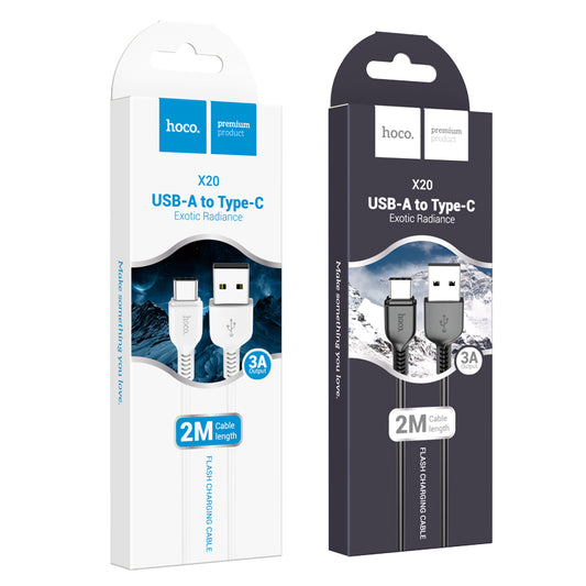 X20 USB to Type-C Cable ‚ 2m, Fast Charging, Durable Design Hoco
