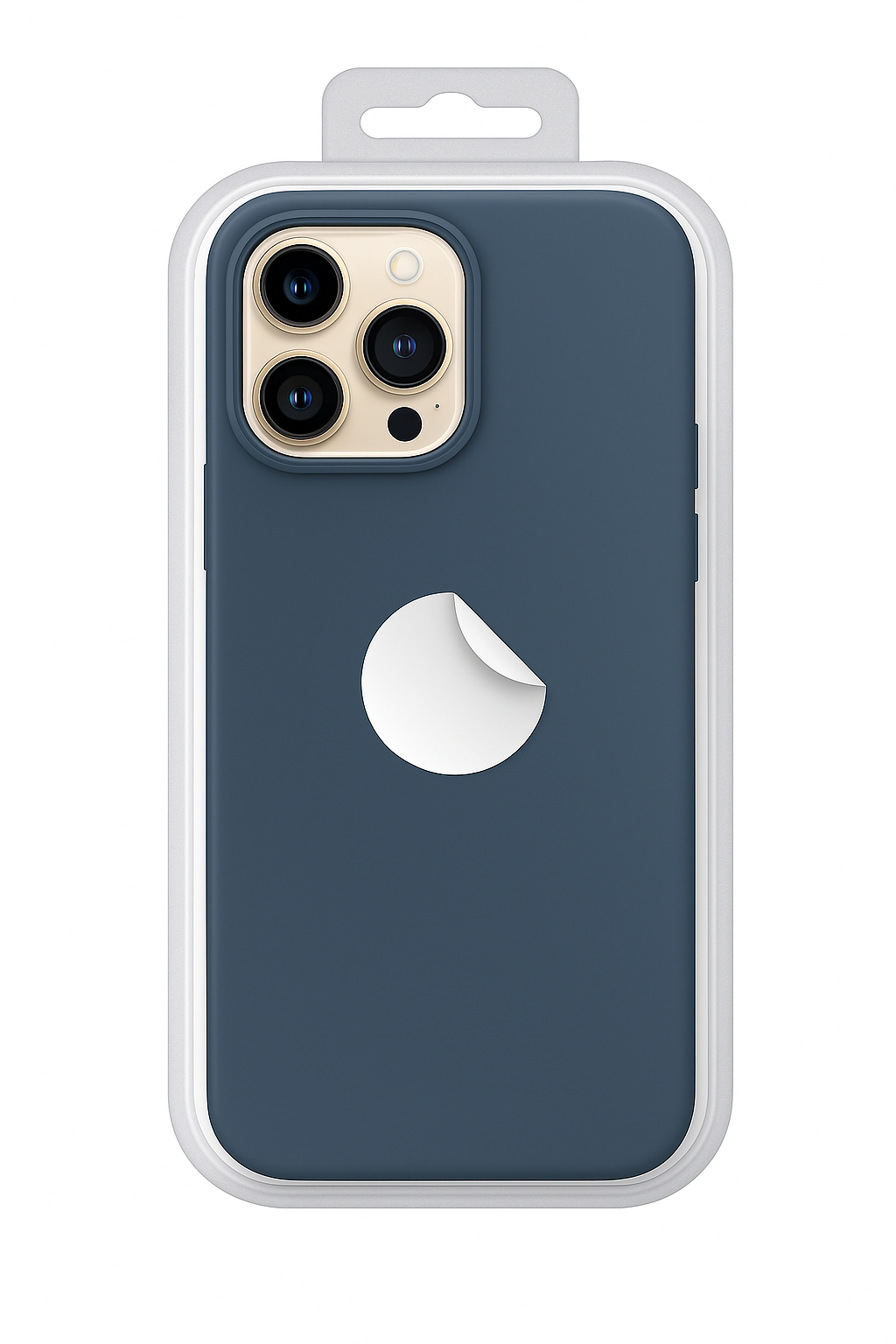 NAVY  BLUE Silicone Case for Apple iPhone 14 Pro
