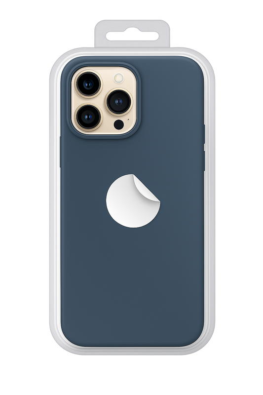 NAVY  BLUE Silicone Case for Apple iPhone 14 Pro