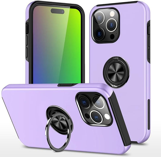Light Purple Invisible Ring Case for Apple iPhone 14 PRO