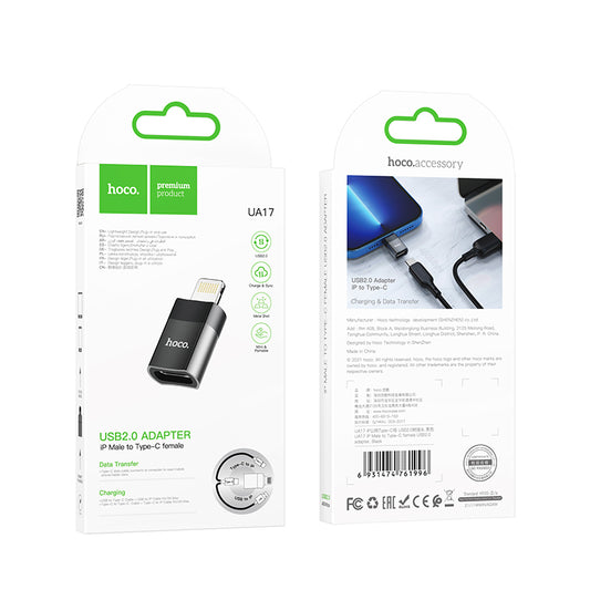 UA17 Iphone Male To Type-C Female Adaptor Hoco