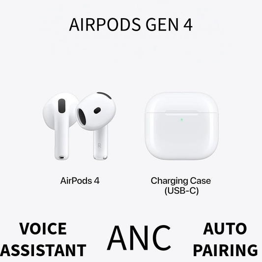 OG  AirPods 4 with Active Noise Cancellation (ANC) – True Wireless Bluetooth Earbuds