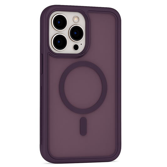 DARK PURPLE Magsafe Frosted Armor Case for IPHONE 16