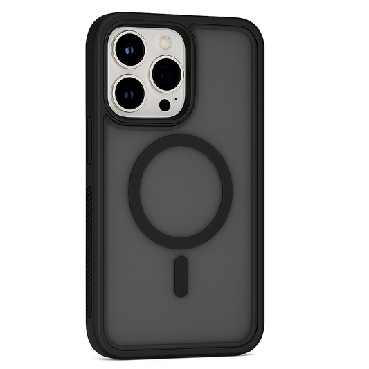BLACK Magsafe Frosted Armor Case for IPHONE 16