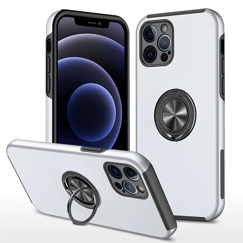 Silver Invisible Ring Case for Apple iPhone 12 PRO