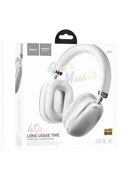 W55 Wireless Bluetooth Sports Headphones - Silver Hoco