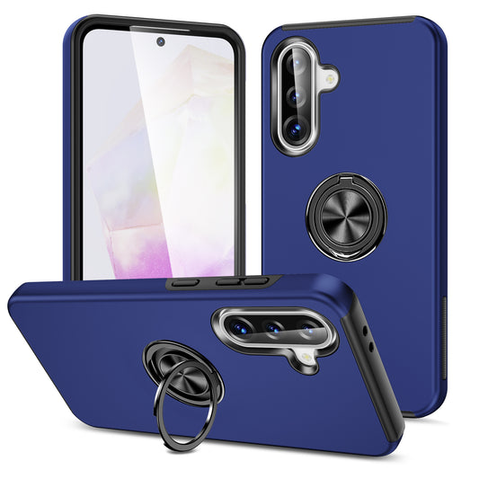 Navy Blue  Invisible Ring Case for Samsung A26