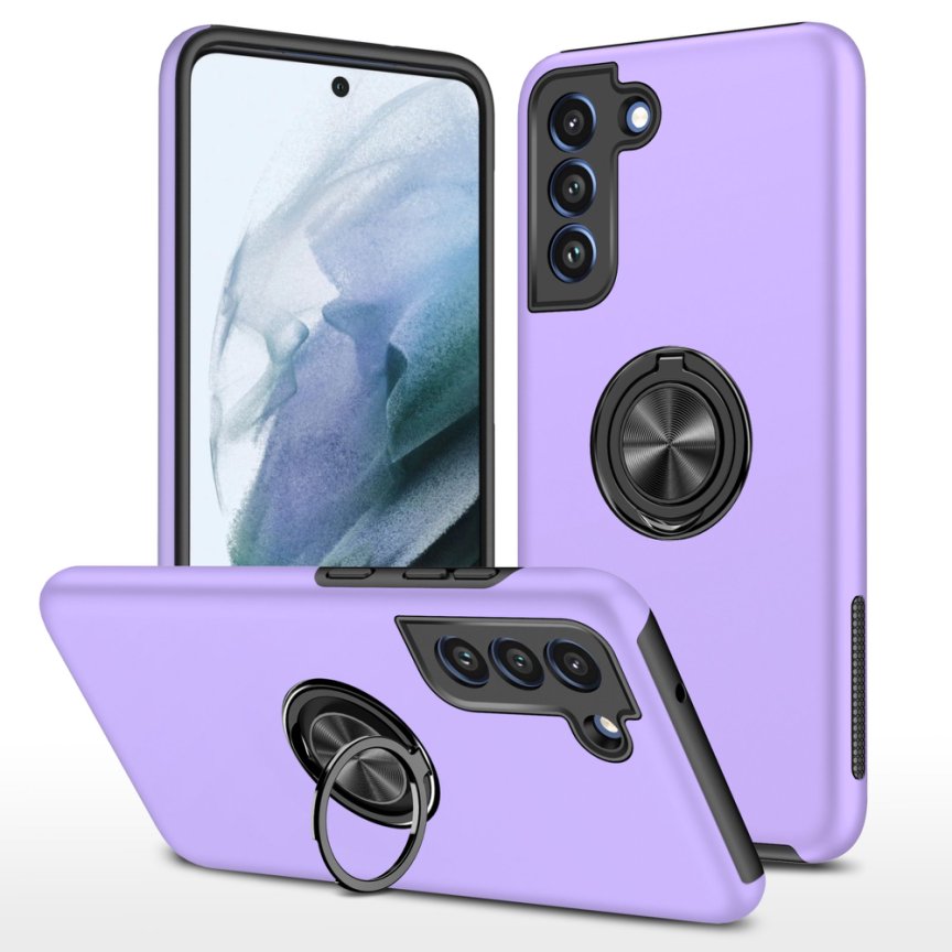 PURPLE Invisible Ring Case for SAMSUNG S21 FE