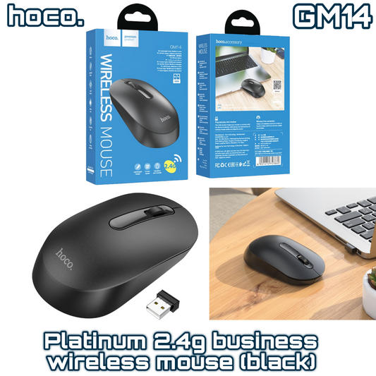 GM14 Platinum 2.4G Business Wireless Mouse – Black | HOCO