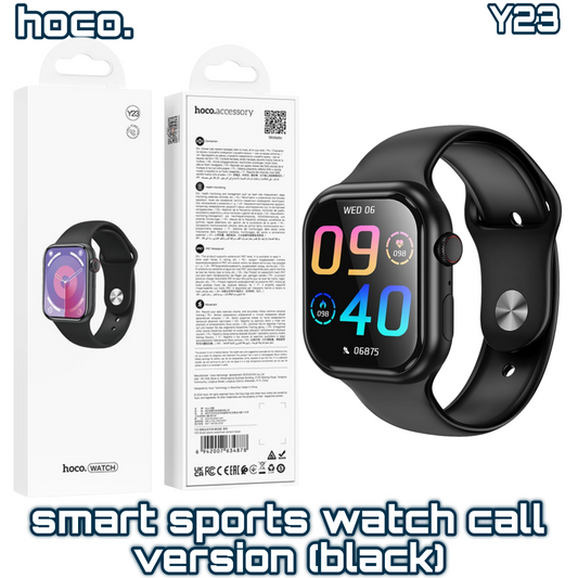 Y23 Smart Sports Watch (Call Version) ‚  Black, Bluetooth Calling & Fitness Tracking | HOCO