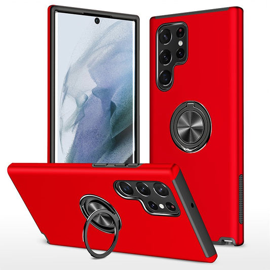 RED Invisible Ring Case for SAMSUNG S22 ULTRA