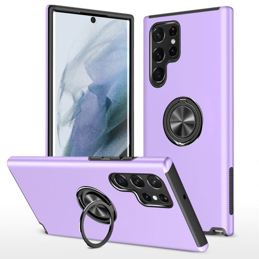 PURPLE Invisible Ring Case for SAMSUNG S22 ULTRA