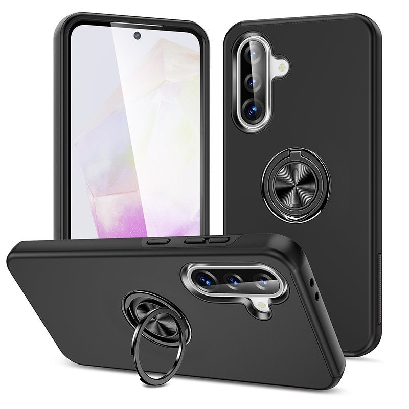 BLACK Invisible Ring Case for SAMSUNG A36 / A56