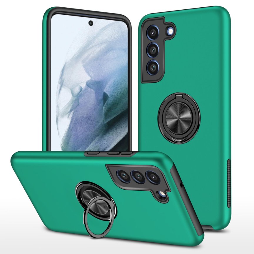 GREEN Invisible Ring Case for SAMSUNG S21 FE