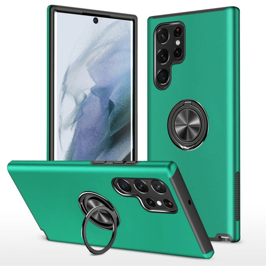 GREEN Invisible Ring Case for SAMSUNG S22 ULTRA