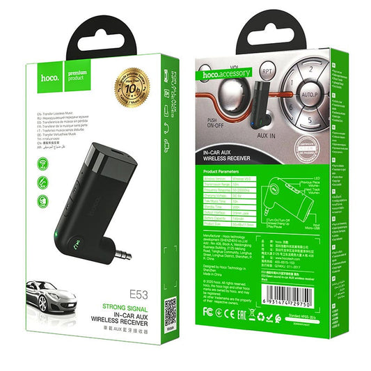 E53 Dawn Sound Bluetooth AUX Receiver ‚ Wireless Audio Adapter for Car & Home Hoco