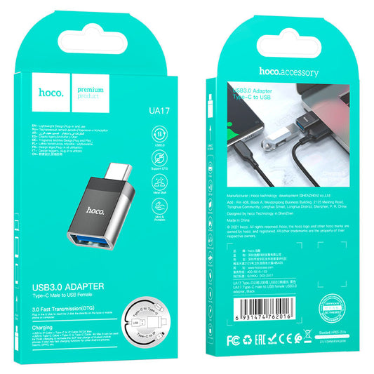 UA17 Type-C Male To Usb Female Adaptor Hoco