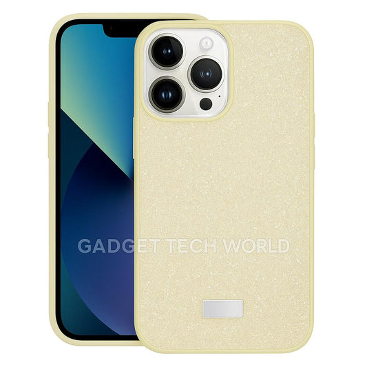 Cream Luxury Rhinestone Case  for Apple iPhone 14 Pro