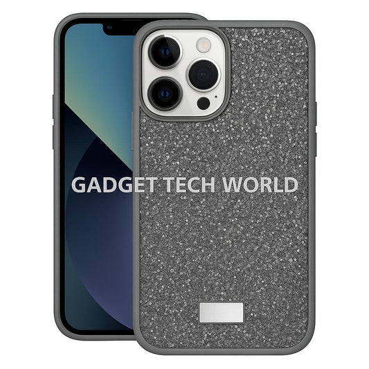 Stone grey Luxury Rhinestone Case  for Apple iPhone 14 Pro