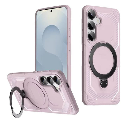 Light Pink ABS Anti-shock Armor Case for Samsung Galaxy S25 Edge