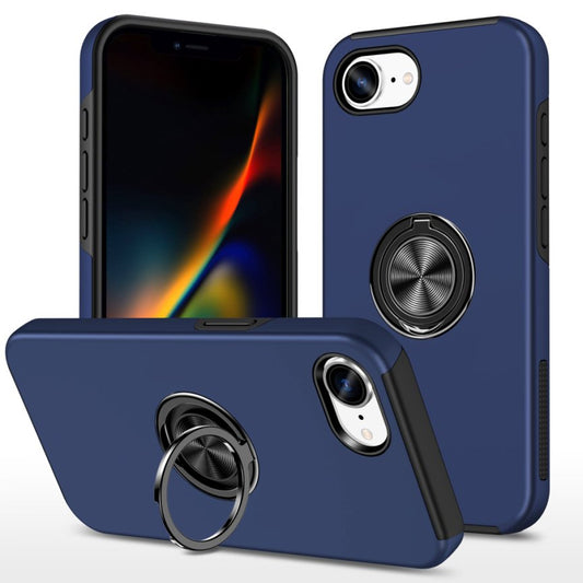 NAVY BLUE Invisible Ring Case for APPLE IPHONE 16E