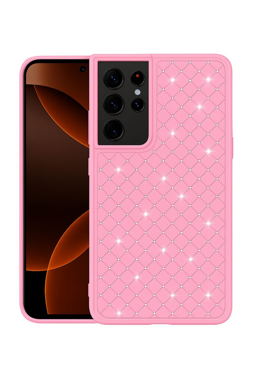 pink Shining Star Skin-Friendly Case For Samsung Galaxy S25 Ultra