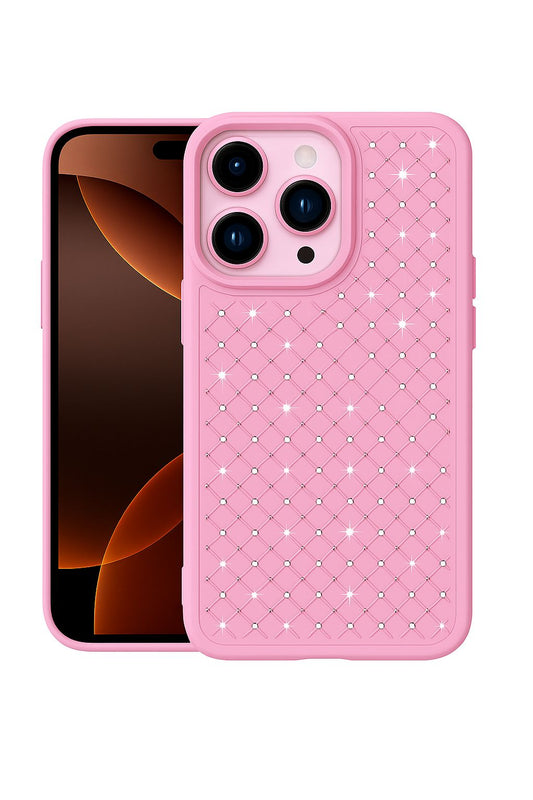 pink Shining Star Skin-Friendly Case For Apple Iphone 14 Pro Max